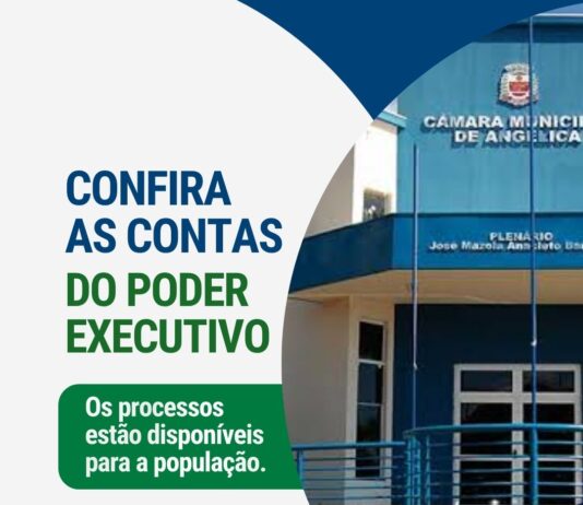Transparência em foco: Câmara de Angélica disponibiliza prestações de contas do Poder Executivo para consulta da população